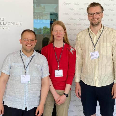 Iceland's representatives at the Lindau Nobel Laureate Meeting.
